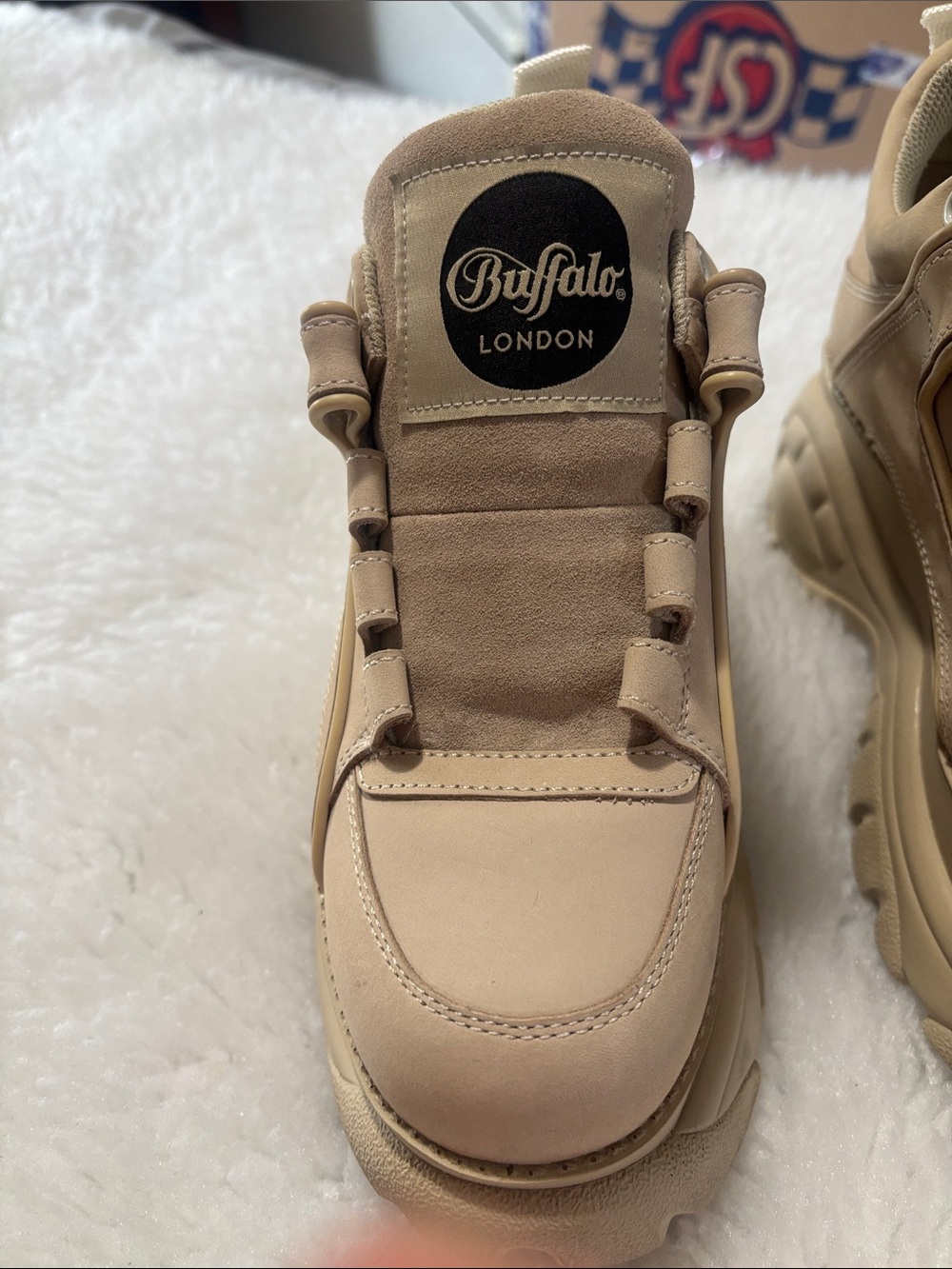 Buffalo David Bitton Women's Tan Platform Sneakers - Picture 3 of 12